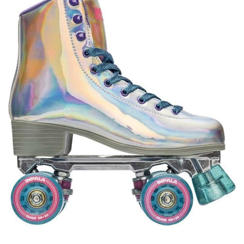 Holographic Roller Skates Sized 7 - Picture 4 of 6